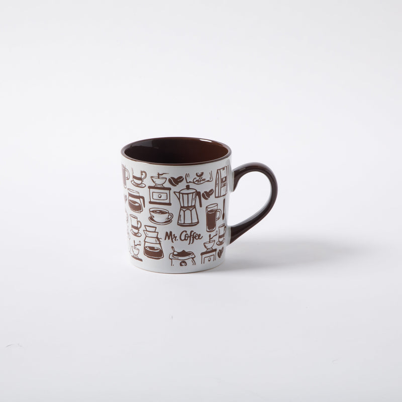 Mr. Coffee Vintage Brew 18 oz Mug - Wax Relief - Stoneware - Open Stock w/ U-Label