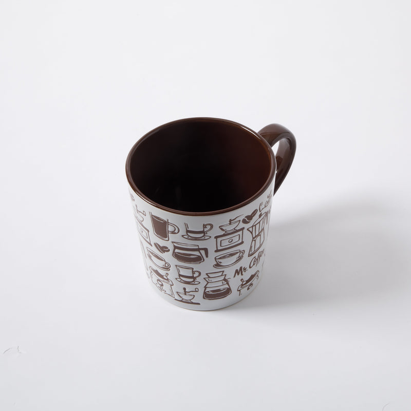 Mr. Coffee Vintage Brew 18 oz Mug - Wax Relief - Stoneware - Open Stock w/ U-Label