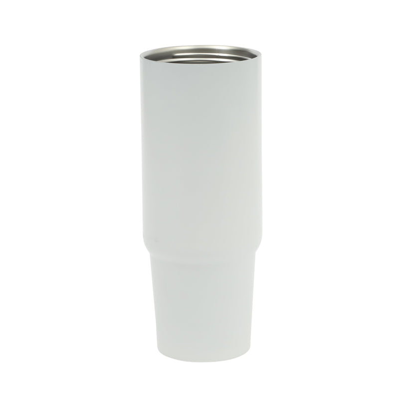 Gibson Home Marina 29 oz Stainless Steel Double Wall Tumbler w/ Handle & Straw - Open Stock w/ Color Sleeve