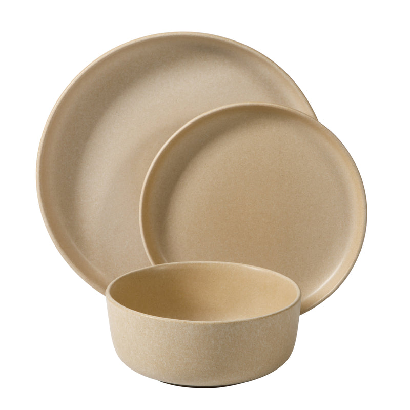 Soho Lounge Bryant Park 12pc Dinnerware Set - Reactive Glaze - Stoneware - Gift Box