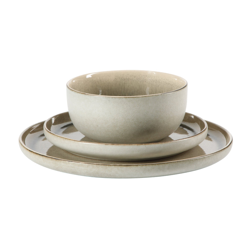 Gibson Elite Earnestville 12pc Dinnerware Set - Reactive Glaze - Stoneware - Gift Box