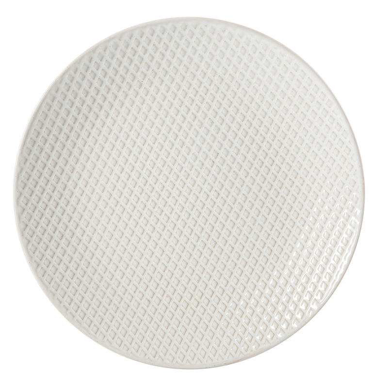 Gibson Elite Earlhart 12pc Dinnerware Set - 4 Assorted Designs - Cream - Reactive Glaze - Stoneware - Gift Box