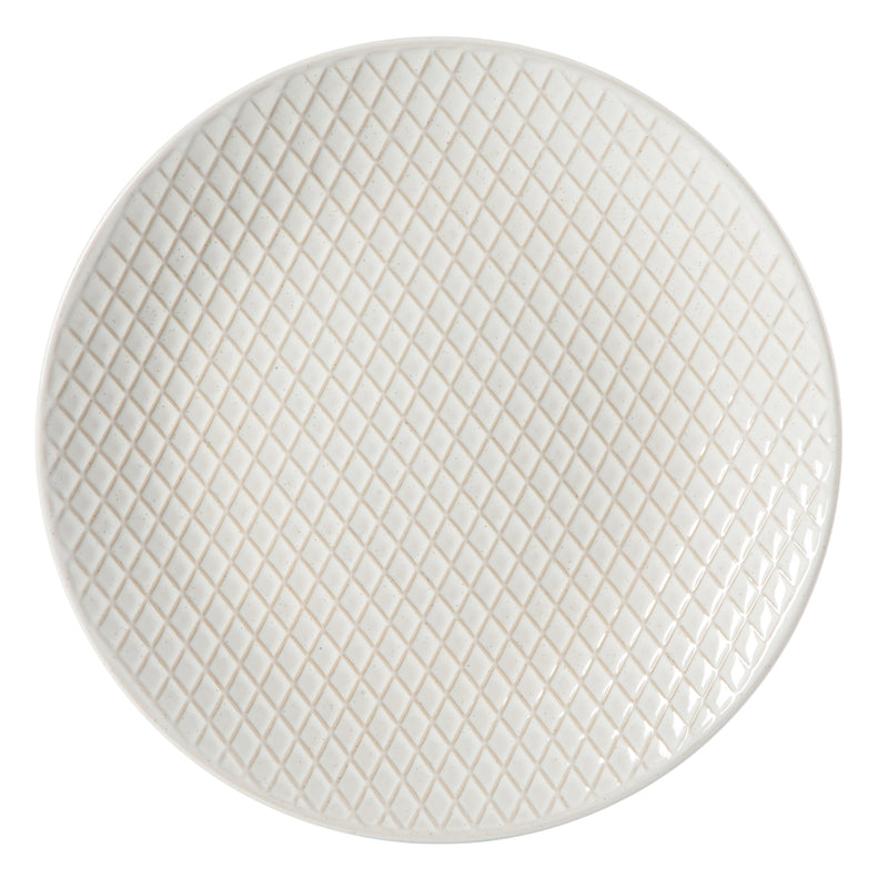 Gibson Elite Earlhart 12pc Dinnerware Set - 4 Assorted Designs - Cream - Reactive Glaze - Stoneware - Gift Box