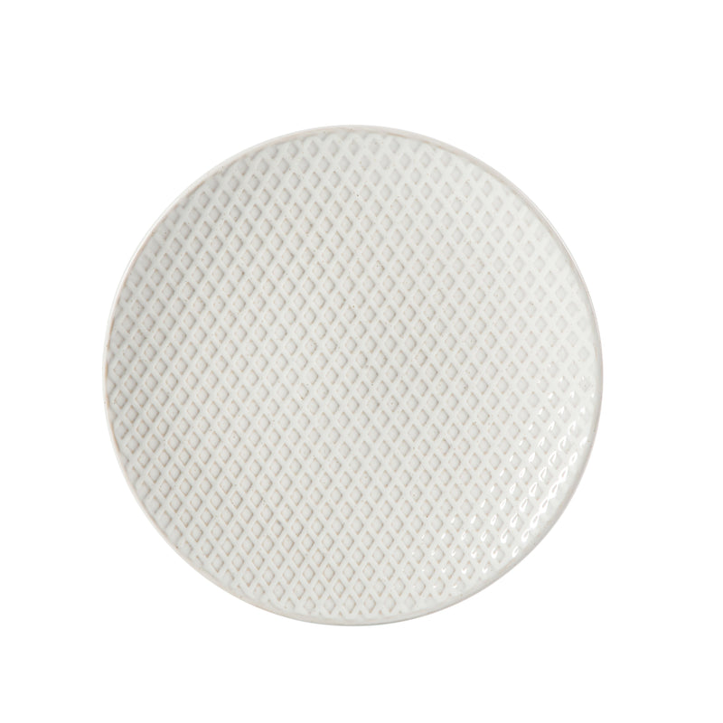 Gibson Elite Earlhart 12pc Dinnerware Set - 4 Assorted Designs - Cream - Reactive Glaze - Stoneware - Gift Box