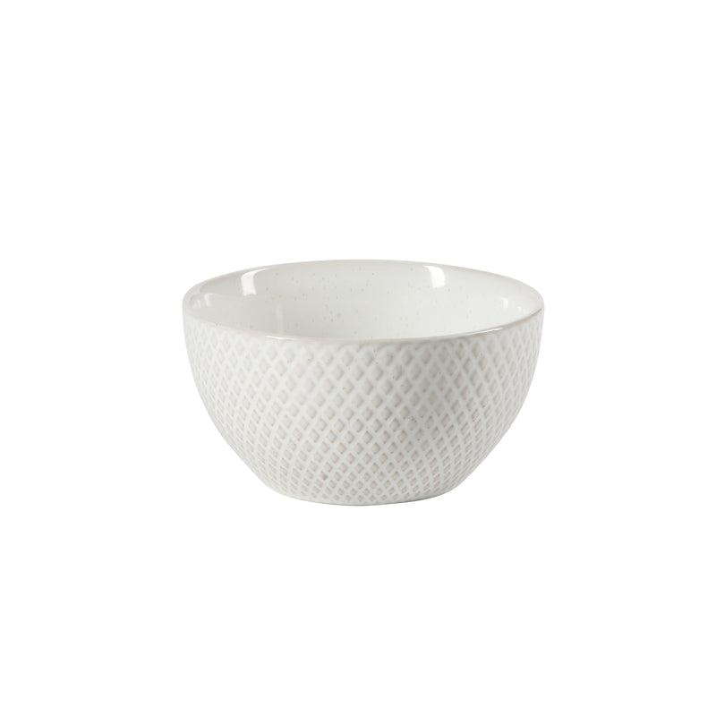 Gibson Elite Earlhart 12pc Dinnerware Set - 4 Assorted Designs - Cream - Reactive Glaze - Stoneware - Gift Box