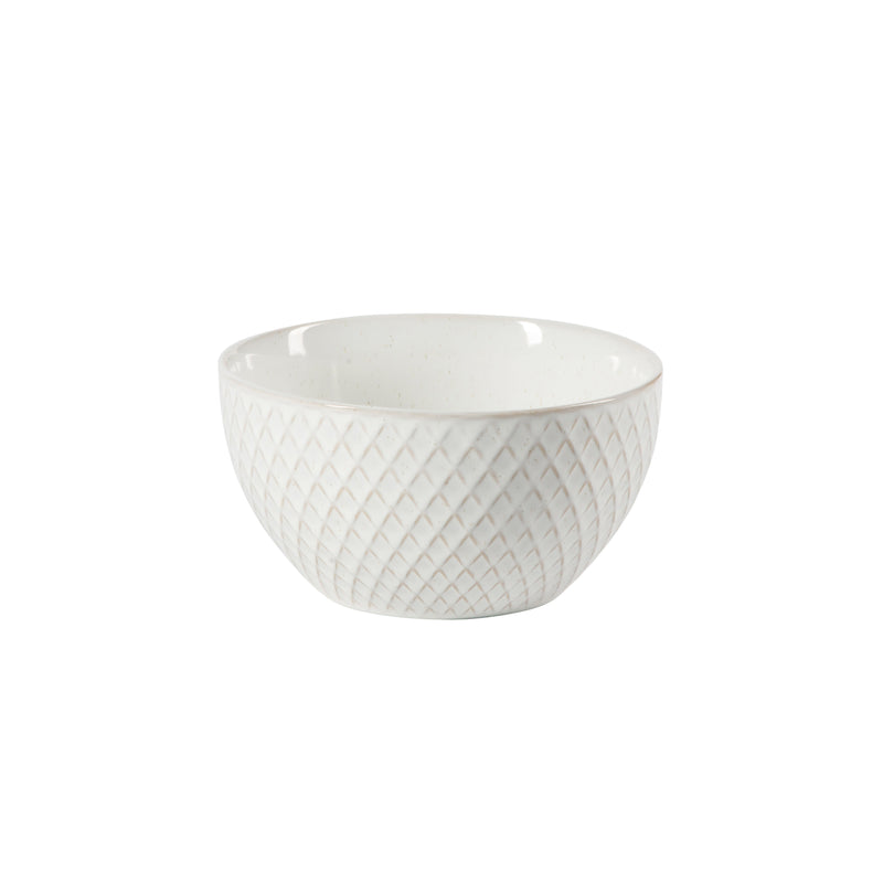 Gibson Elite Earlhart 12pc Dinnerware Set - 4 Assorted Designs - Cream - Reactive Glaze - Stoneware - Gift Box