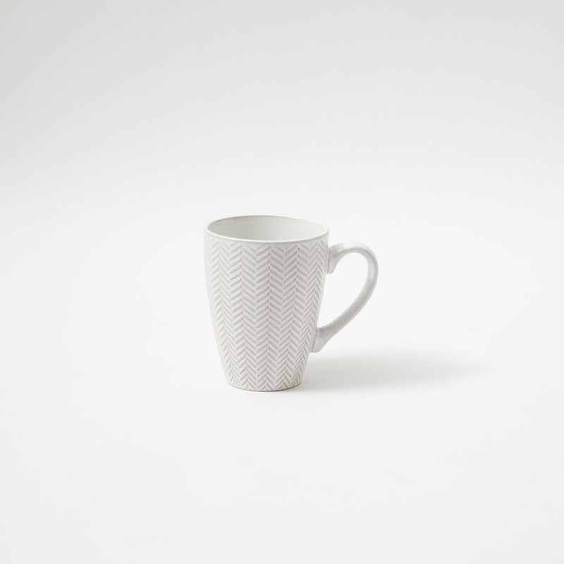 Gibson Elite Earlhart 16 oz Mug - 4 Assorted Designs - Cream - Reactive Glaze - Stoneware - Open Stock