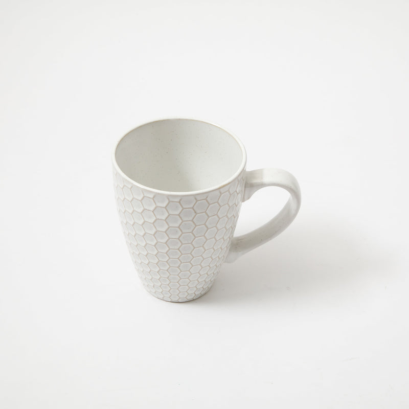 Gibson Elite Earlhart 16 oz Mug - 4 Assorted Designs - Cream - Reactive Glaze - Stoneware - Open Stock