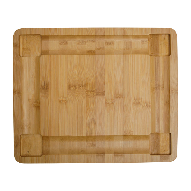 Gibson Home Rustic Insiprations 18pc Bamboo Charcuterie Board Kit w/ Fruit Tray - Gift Box w/ Remailer