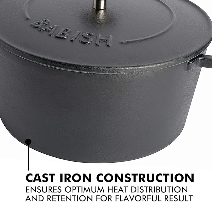 Babish 6qt Hard Anodized Aluminum Non-Stick Dutch Oven w/ Lid - Open Stock w/ Color Sleeve