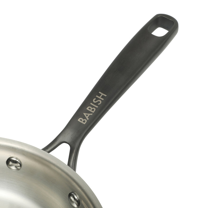 Babish 8" Stainless Steel Fry Pan - Open Stock w/ Color Sleeve