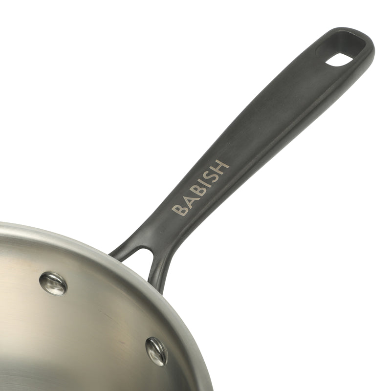 Babish 3.5qt Stainless Steel Sauce Pan w/ Lid - Open Stock w/ Color Sleeve
