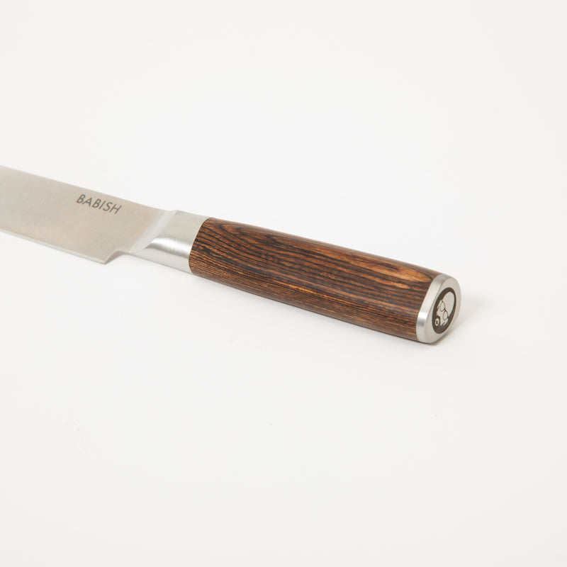 Babish 8" German Steel Carving Knife w/ Paka Wood Handle - Gift Box w/ Remailer