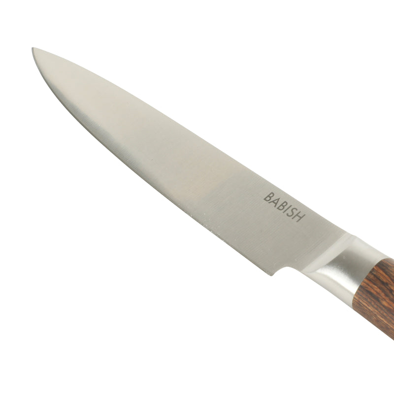 Babish 8" German Steel Carving Knife w/ Paka Wood Handle - Gift Box w/ Remailer