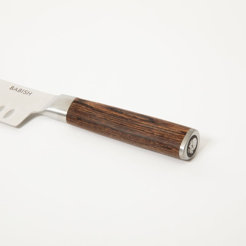 Babish 6.5" German Steel Santoku Knife w/ Paka Wood Handle - Gift Box w/ Remailer