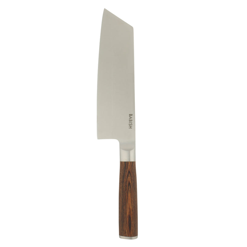 Babish 7.5" German Steel Clef Knife w/ Paka Wood Handle - Gift Box w/ Remailer