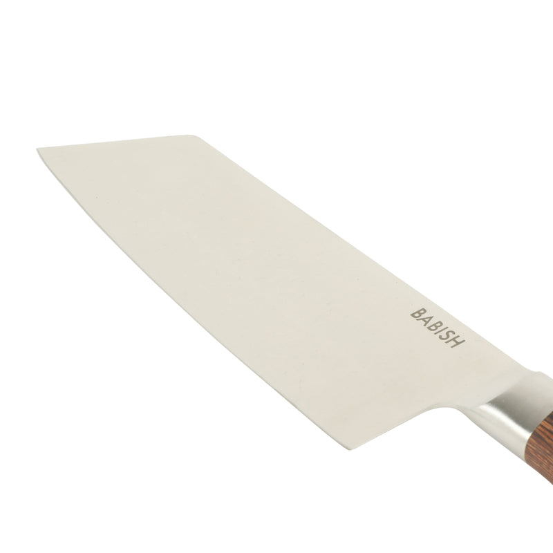 Babish 7.5" German Steel Clef Knife w/ Paka Wood Handle - Gift Box w/ Remailer