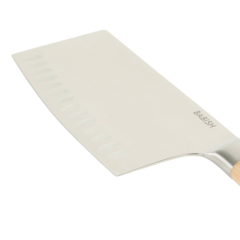 Babish 6.5" German Steel Cleaver w/ Paka Wood Handle - Gift Box w/ Remailer