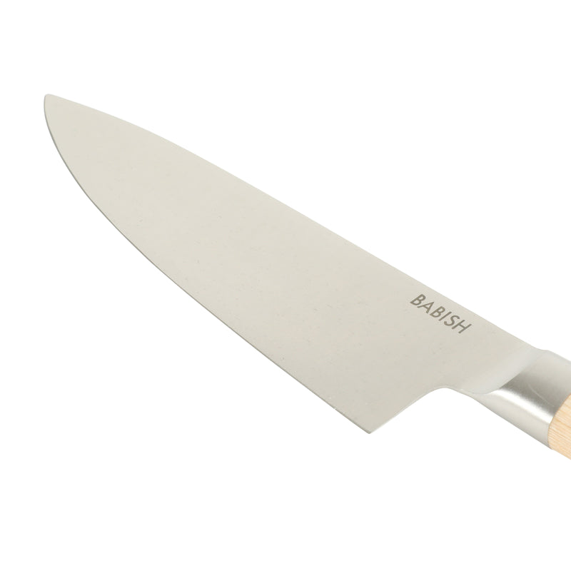 Babish 8" German Steel Chef Knife w/ Paka Wood Handle - Gift Box w/ Remailer