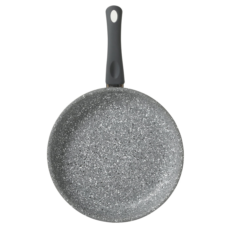 Gibson Home Clipperton 2pc Carbon Steel 11" & 9.5" Frying Pan - Grey Speckle Interior - Matte Charcoal Exterior - Soft Touch Handle - Open Stock Color w/ Label