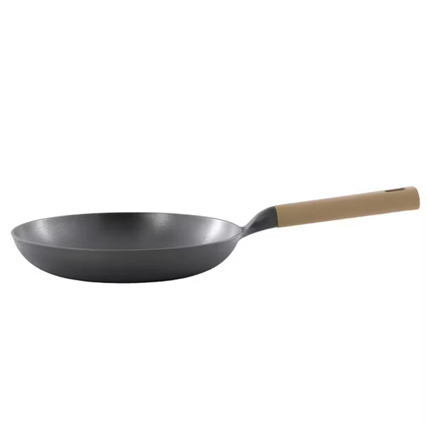 Gibson Home Eaglestone 11" Light Cast Iron Skillet - Circular Rough Polish Int - No Rivets Bakelite Handle - Color Sleeve