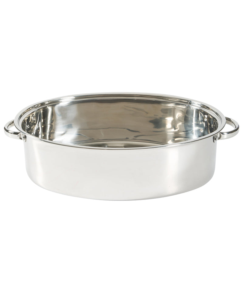Gibson Home Johnstown 18" Stainless Steel Roaster w/ Domed Lid - Oval - Color Label w/ Shrink Wrap