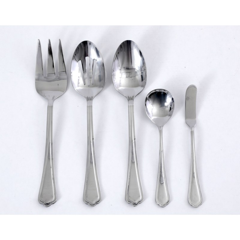 Gibson Home 45pc Stainless Steel Flatware Set - Service For 8 Plus 5pc Hostess Set - Mirror Polished - Gift Box