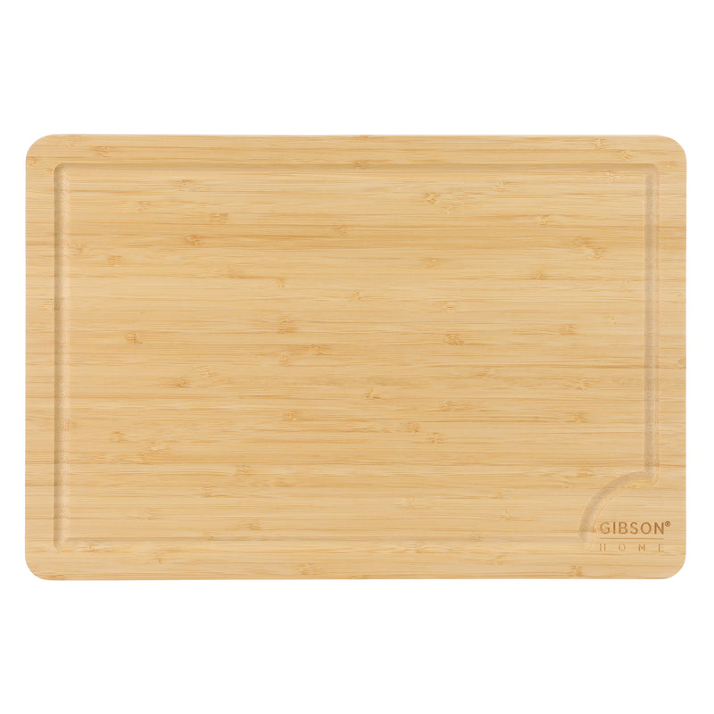 Gibson Home Forestview 2pc 15" x 12" Bamboo Cutting Board Set - Rectangle- Oil Finished - Color Sleeve