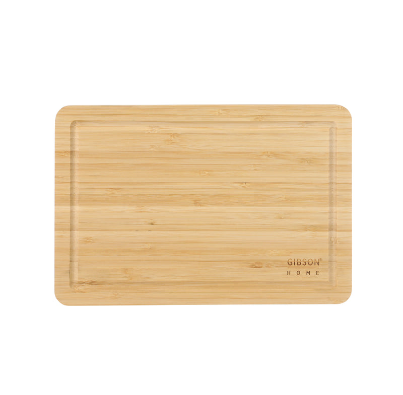 Gibson Home Forestview 2pc 15" x 12" Bamboo Cutting Board Set - Rectangle- Oil Finished - Color Sleeve
