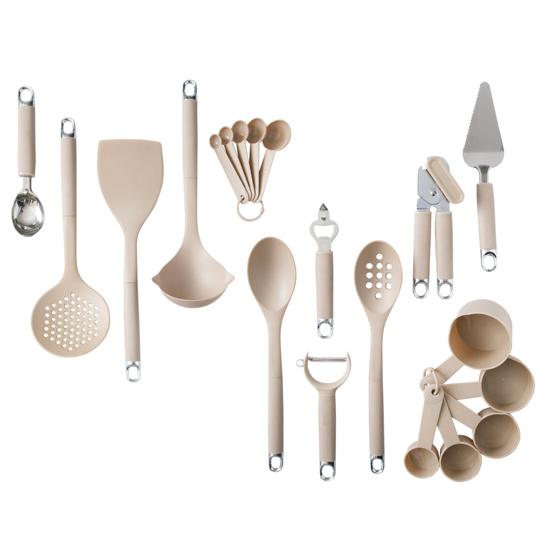 Gibson Home Burchette 20 pc Nylon Gadget & Kitchen Tools Set - Gift Box w/ Remailer