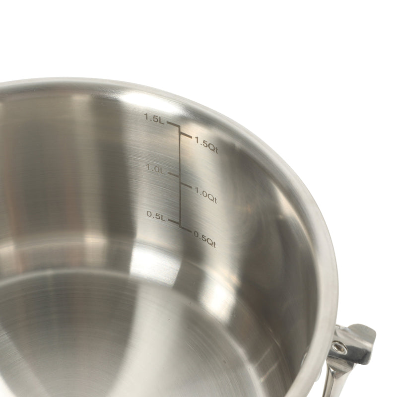 Oster Platinum Silverbolt 6pc 5-Ply Stackable Dutch Oven Set - Straight Shape - Foldable Wire Handle - Gift Box w/ Remailer