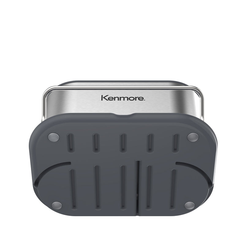 Kenmore Kirkwall Metal Panel Sink Organizer w/ Towel Hanging Rail & PP Tray - Silk Logo Print - Gift Box w/ Remailer