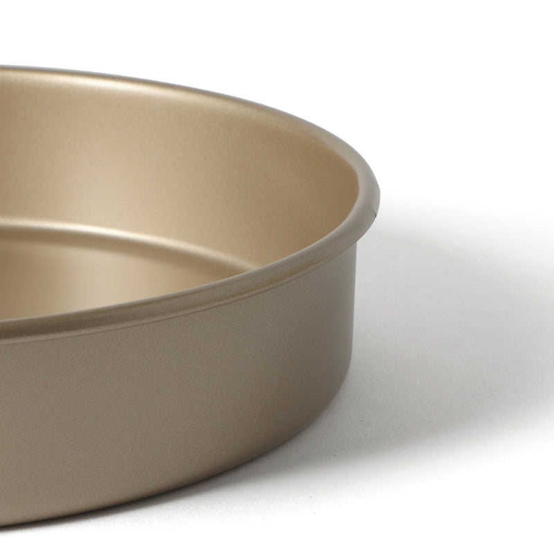 Martha Stewart Gallen 8" Carbon Steel Cake Pan - Champagne - Round - Open Stock Color Label