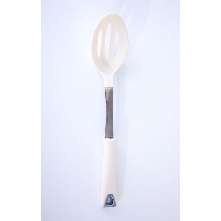 Martha Stewart Everyday Drexler Slotted Spoon - Linen - TPR / SS Handle - Nylon - O/S w/ Tie Card