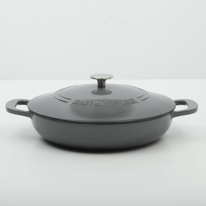 Martha Stewart Gatwick 3.5 qt Enameled Cast Iron Braiser w/ Lid - Color Sleeve w/ RM