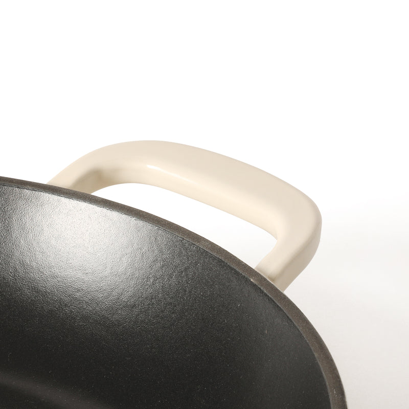 Martha Stewart Gatwick 12" Enameled Cast Iron Skillet - Gray Interior - Round - Color Sleeve w/ RM