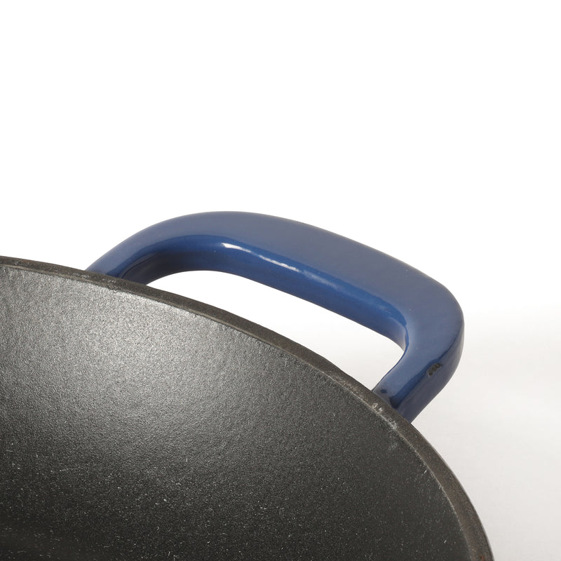 Martha Stewart Gatwick 12" Enameled Cast Iron Skillet - Gray Interior - Round - Color Sleeve w/ RM