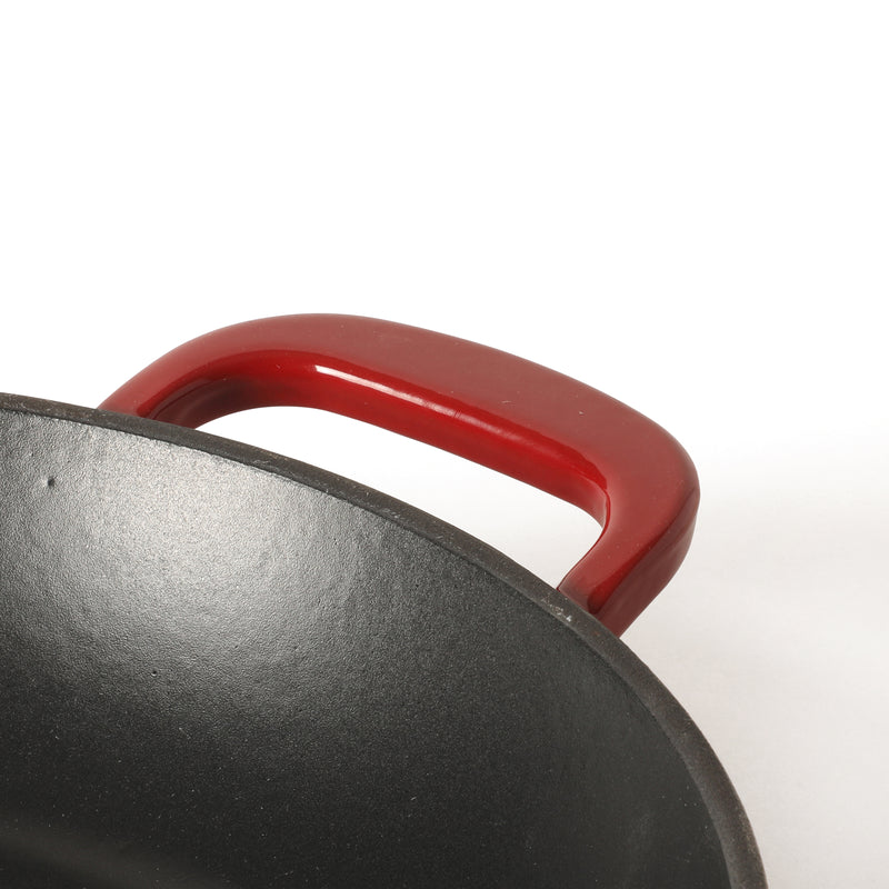 Martha Stewart Gatwick 12" Enameled Cast Iron Skillet - Gray Interior - Round - Color Sleeve w/ RM