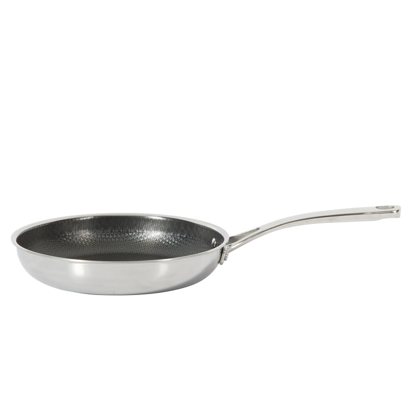 Martha Stewart Badgley 10pc Tri-Ply Stainless Steel Cookware Set - Etching Ceramic Non-Stick Interior - Stainless Steel Handle - Gift Box w/ Remailer