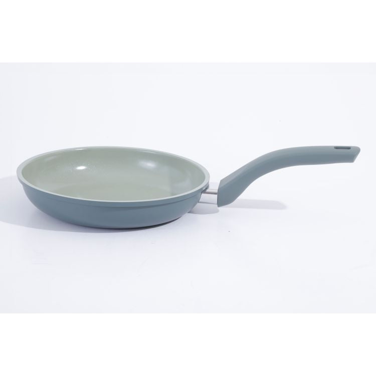 Oster Sutterville Choice 9.5" Aluminum Frying Pan - Sage - Ceramic Non-Stick Interior - Soft Touch Handle - Open Stock w/ Color Label