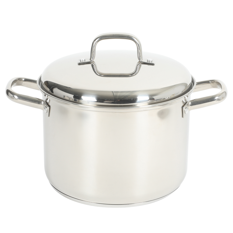 Oster Platinum Sedwick 10pc Stainless Steel Stackable Cookware Set w/ Domed Lid - Encapsulated Induction Base - Gift Box w/ Remailer