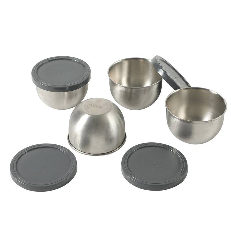 Oster Platinum Kempsville 4pc Stainless Steel Mini Bowls w/ Color Lid - Gift Box (Open Window)