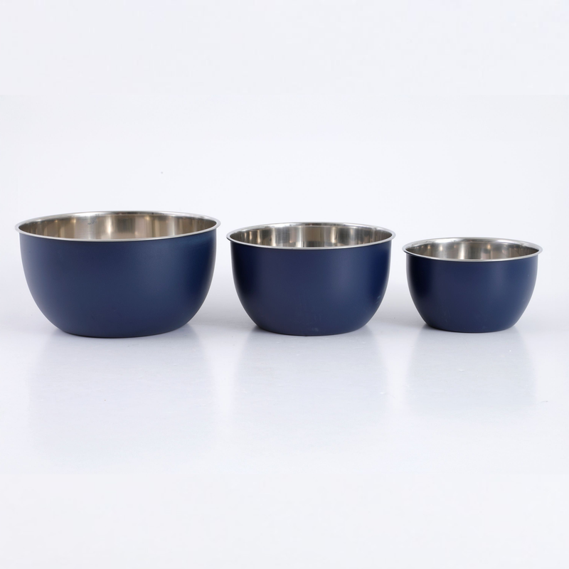Oster Foxgate 3 pc Stainless Steel Mixing Bowls - Polished  Int -  - O/S CS