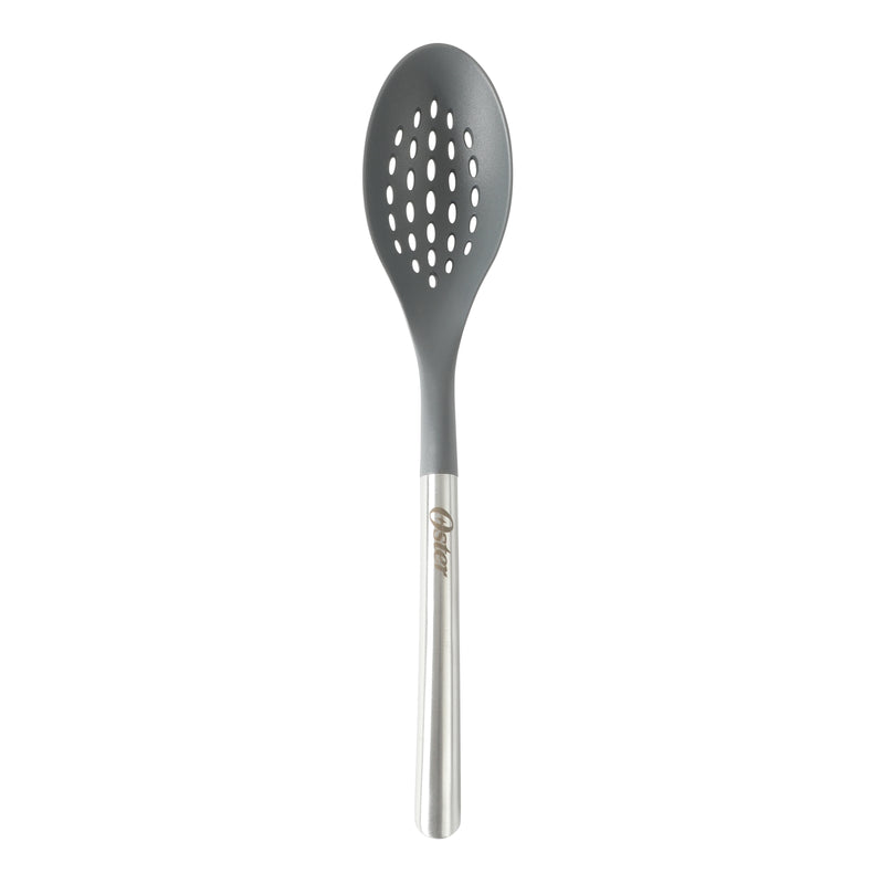 Oster Chadswyck 13.8" Slotted Spoon - Nylon Head - Stainless Steel Handle -Tie Card