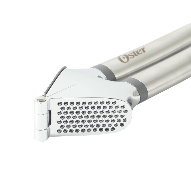 Oster Chadswyck 7.7" Stainless Steel Garlic Press - Tie Card