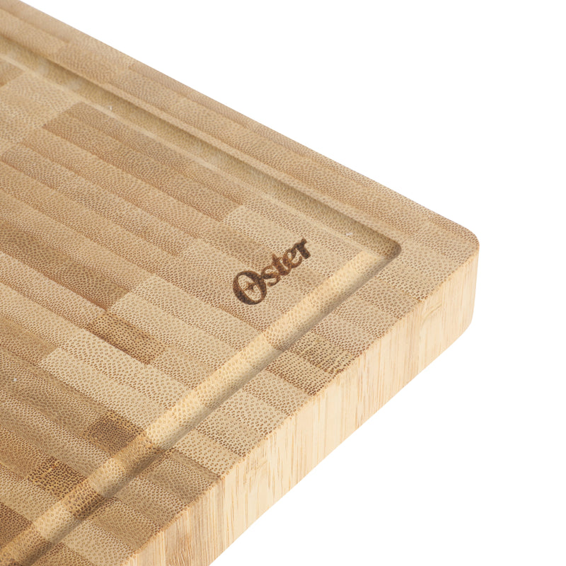 Oster Capeheart 16.5" X 11.8" Bamboo Cutting Board - Rectangle - Oil Finished - Color Label