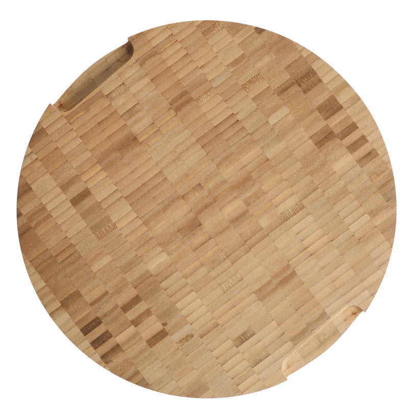 Oster Capeheart 14" Bamboo Cutting Board - Round - Oil Finished - Color Label