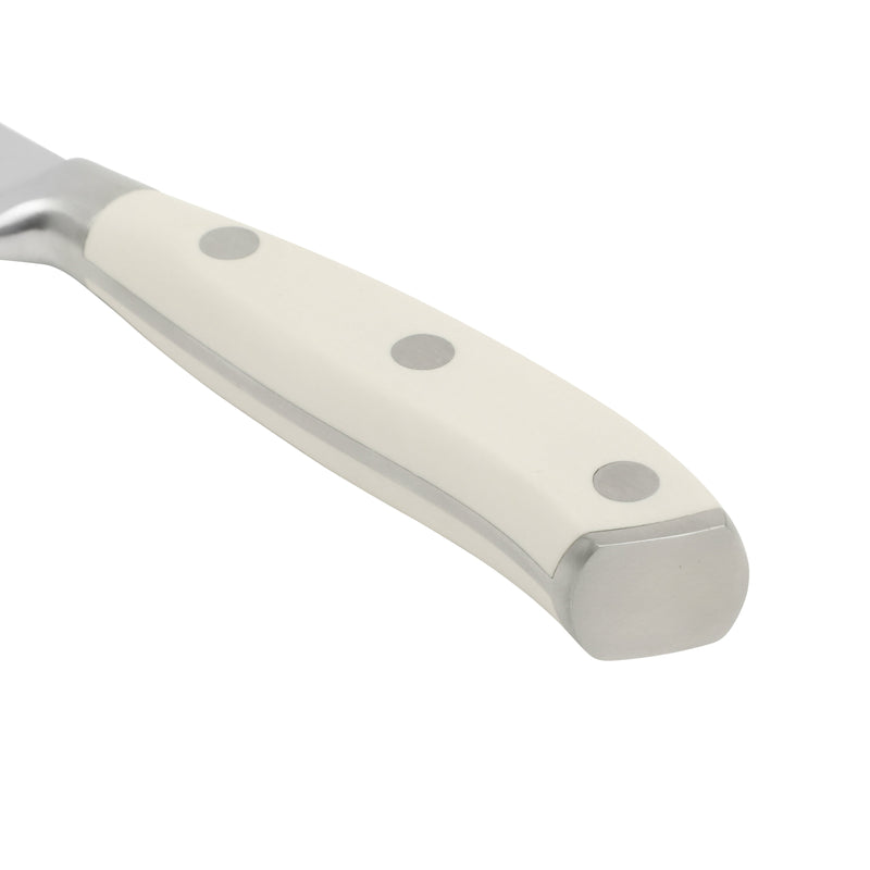 Sur La Table Kitchen Essentials Tasting Kitchen 8" Stainless Steel Slicer Knife - Eggshell - German Steel Blade - Color Plastic Handle - Clam Pack w/ Remailer