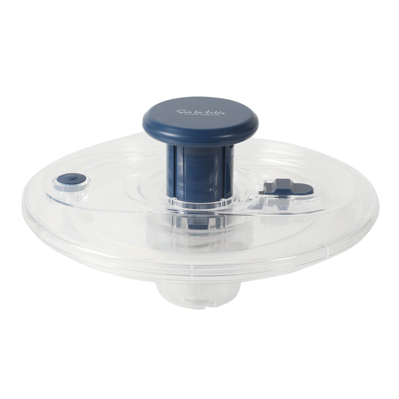 Sur La Table Kitchen Essentials 6.3 qt Salad Spinner - PS/PP/ABS/TRP - Stainless Steel - Gift Box