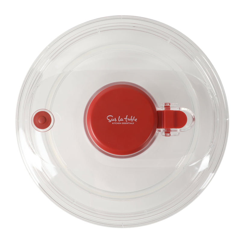 Sur La Table Kitchen Essentials 6.3 qt Salad Spinner - PS/PP/ABS/TRP - Stainless Steel - Gift Box